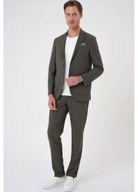Resim Efor Comfort Fit Mono Yaka Torba Cep Casual Haki Ceket C 707 Haki 