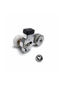 Resim Ayrıntıshop Bir Sabit İki Çalışır Duşakabin Metal Tekerlek 1 Adet Krom 