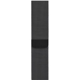 Resim Apple Watch Uyumlu 42/44mm Çelik Kordon Milano Loop Siyah 