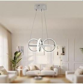 Resim TT AYDINLATMA TT003-KR-BEYAZIŞIK TT Aydınlatma (BEYAZ IŞIK) Sarmal Modeli Krom Kaplama Led Avize Metalik 30 x 60 