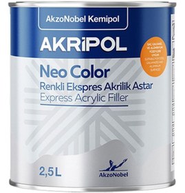 Resim AKZONOBEL Akripol 2k Neo Color Renkli Astar Kiremit Kırmızı 2.5 Litre 
