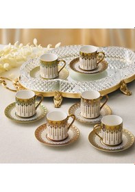 Resim Parisa 6 Kişilik Türk Kahve Fincan Takımı Çok Renkli 