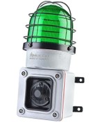 Resim MUCCO Es125 Serisi 7 Sesli Çakar Kafesli Endüstriyel Siren Snt-es12513-d-85-260v Ac - Dc - Yeşil 