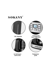 Resim Sokany SK-506E 950 W Çok Fonksiyonlu Öğütücülü Kahve Makinesi 