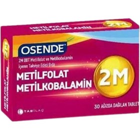 Resim Osende Metilfolat ve Metilkobalamin Ağızda Dağılan 30 Tablet 