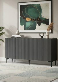 Resim Ka1513a Zeynep150 Konsol, Tv Sehpası Antrasit 150cm Gri 