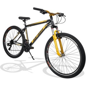 Resim Sarissa Moon 27,5" Jant Mtb Ön Amortisörlü Shimano Kelebek 21 Vites V Fren Dağ Bisikleti Siyah Sarı 
