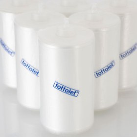 Resim Tottoplast® - Tottolet Hijyenik Klozet Kapak Rulosu 30’lu -- 1 Koli 30 Rulo (ELEKTRİKLİ Tottolet uyumlu) 