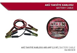 Resim Akü Takviye Kablosu 600 Amp 2 3 Mt 