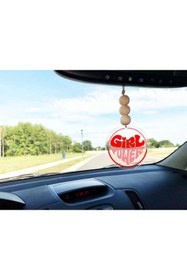 Resim Laputa Tükkan Girl Power Yazılı Dikiz Aynası Pleksi Araba Süsü 