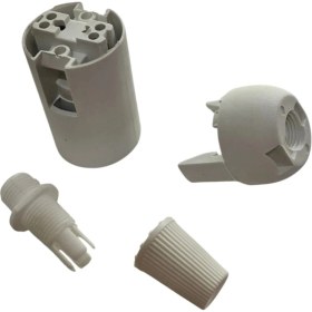 Resim Conana Italyan E14 Duy (Mini Duy) Bakalit Geçmeli Düz Duy Beyaz (250V-2A) 5 Adet 