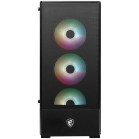 Resim MSI Mag Forge 112R Temperli Cam 3X120MM 1X120MM Argb Fan Atx Gaming Bilgisayar Kasası 