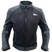 Resim Forte Gt Black Stone Yazlık Motosiklet Mont Gri - Siyah 