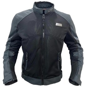 Resim Forte Gt Black Stone Yazlık Motosiklet Mont Gri - Siyah 