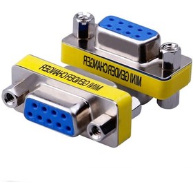 Resim Rs232 9 Pin Dişi Dişi Cinsiyet Değiştirici Adaptör 