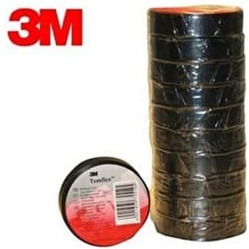 Resim 3M Temflex Elektrik Bantı İzole Bant 100 Adet Siyah 