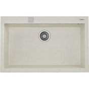 Resim Teka Forsquare 72.40 Tg Tek Hazneli Tegranite+ Eviye - Parlak Krem - 115230003 