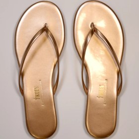 Resim Tkees Kadın Rugan Rose Parmak Arası Terlik 