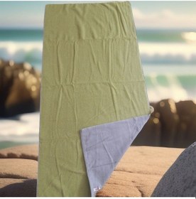 Resim Özdilek Double Colour Plaj Havlusu 70x145 Yeşil-gri 