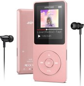 Resim AGPTEK MP3 çalar, 16 GB Bluetooth 5.0, Kulaklıklı, 1,8 inç, 70 saat Oynatma Süresi 