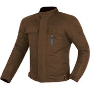 Resim MOTOANL Motosiklet Montu Omuz Dirsek Sırt Ful Korumalı Dört Mevsim Pamuk Balmumu Kumaş Kahverengi 