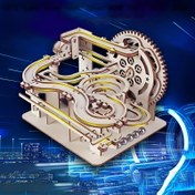 Resim Ahşap 3D Mermer Yolu Yapboz Seti - Dişliler, rampalar ve çelik mermerler ile DIY parkur yapma seti, vidaya gerek yok, manuel parkur kullanımı. Yaratıcı STEM oyuncağı, etkileşimli dişli sistemi, dayanıklı ahşap parçalar, sonsuz döngü yolu. Noel, Şükran Günü ve doğum günleri için mükemmel hediye 