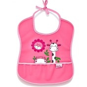 Resim BabyJem Poli Muşamba Küçük Mama Önlüğü 030 Pembe 