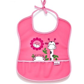 Resim BabyJem Poli Muşamba Küçük Mama Önlüğü 030 Pembe 