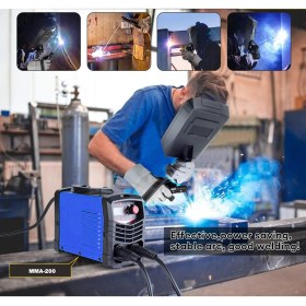 Resim Staxx Power Super MMA200X 200 Amper Profesyonel Dijital Göstergeli Inverter Kaynak Makinesi Çantalı Set 