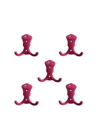 Resim 5 Adet Plastik Pembe Mobilya Dolap Askı Portmanto Askısı 