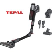 Resim Tefal Lüks Flex Kablosuz Dikey Şarjlı Süpürge Evcil Hayvan Dostu LED Işıklı Başlık Kablosuz ve Torbasız Tasarım 