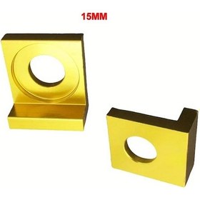 Resim Hightower 15mm Altın Motosiklet Arka Çatal Ayarlı Pimi Zincir Kilidi Kilogram Plakası 