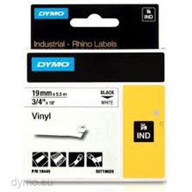 Resim Genel Markalar 18444 Rhinopro Renkli Vinil 12mmx5,5m Beyaz-siyah 