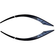 Resim Toyota Corolla Cross, Abs Göz Kapağı Koruma Lambası Dekorasyon Sticker Aksesuarları İçin Araba Ön Far Göz Kapakları Kaşlar 