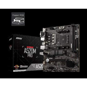 Resim MSI A520M-A Pro Ddr4 4600/1866MHZ M.2 M.atx Am4 
