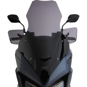 Resim GP Kompozit Şeffaf Ön Cam 79 cm SYM Jet X 125 2022-2025 Uyumlu Esnek Malzeme ile Güvenli Sürüş 