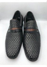 Resim Moda Ayakkabı 5418 Içi Dışı Hakiki Deri Kösele Taban Erkek Ayakka 