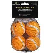 Resim Hyper Pet 4lü Turuncu Tenis Topu Orta Boy 6,5 Cm 261-50012.01 