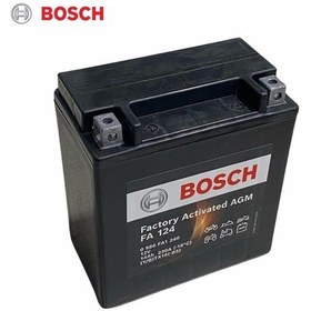 Resim Bosch 12v 14 Ah Motosiklet Aküsü Agm 230 A En 150 87 161 Fa 124 Ytx16-bs Btx16-bs Ters 