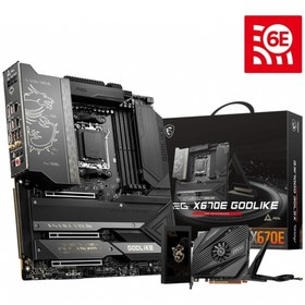 Resim Msı Meg X670E Godlıke Wıfı-6E Ddr5 10G Super Lan Hdmı-Dp Am5 Eatx 