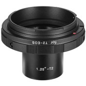 Resim Moveevo Canon Eos İçin 1.25 İnç Gözlük Açılıklı Teleskop-kamera Bağlantı Aleti - Astro Ve Manzaralı Fotoğraf Çekimi İçin Alüminyum Adaptör Siyah 