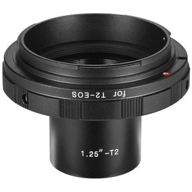 Resim Moveevo Canon Eos İçin 1.25 İnç Gözlük Açılıklı Teleskop-kamera Bağlantı Aleti - Astro Ve Manzaralı Fotoğraf Çekimi İçin Alüminyum Adaptör Siyah 