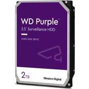 Resim Wd Purple, WD23PURZ, 3.5", 2tb, 256MB, 5400 Rpm, 7/24 Güvenlik, HDD 