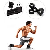 Resim 3 Kg X 2 Adet Siyah El Ayak Bileği Ağırlığı + Dambıl Set Siyah 