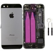 Resim İphone 5S Dolu Kasa Siyah (Tamir Seti Hediyeli) 