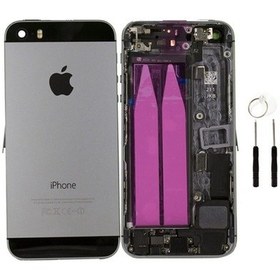 Resim İphone 5S Dolu Kasa Siyah (Tamir Seti Hediyeli) 