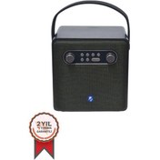 Resim Torima BTS-1688 Yeşil Mikrofonlu Karaoke Bluetooth Hoparlör 