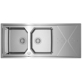 Resim Teka Brooklyn 80 M-xp 2b 1d 116 cm Çift Göz Damlalıklı Evye 11516 