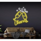 Resim Twins Led Cheers Yazılı Ve Şekilli Neon Tabela Gün Işığı Model:model:65343366 Gün Işığı 