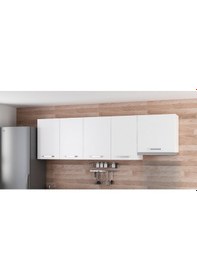Resim Minar 245 Cm Mutfak Dolabı Beyaz 245-B8-Üst Modül Beyaz 